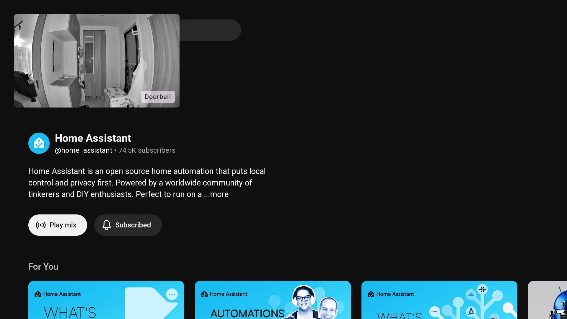 QuickBars camera PiP overlay