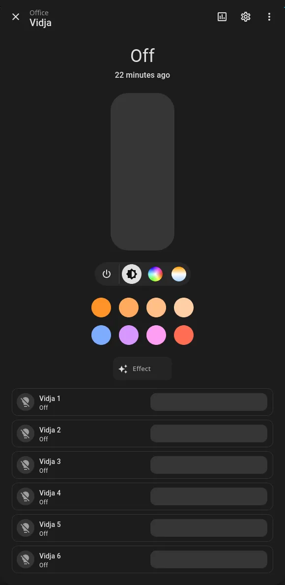 Home Assistant Light Group Helper configuration